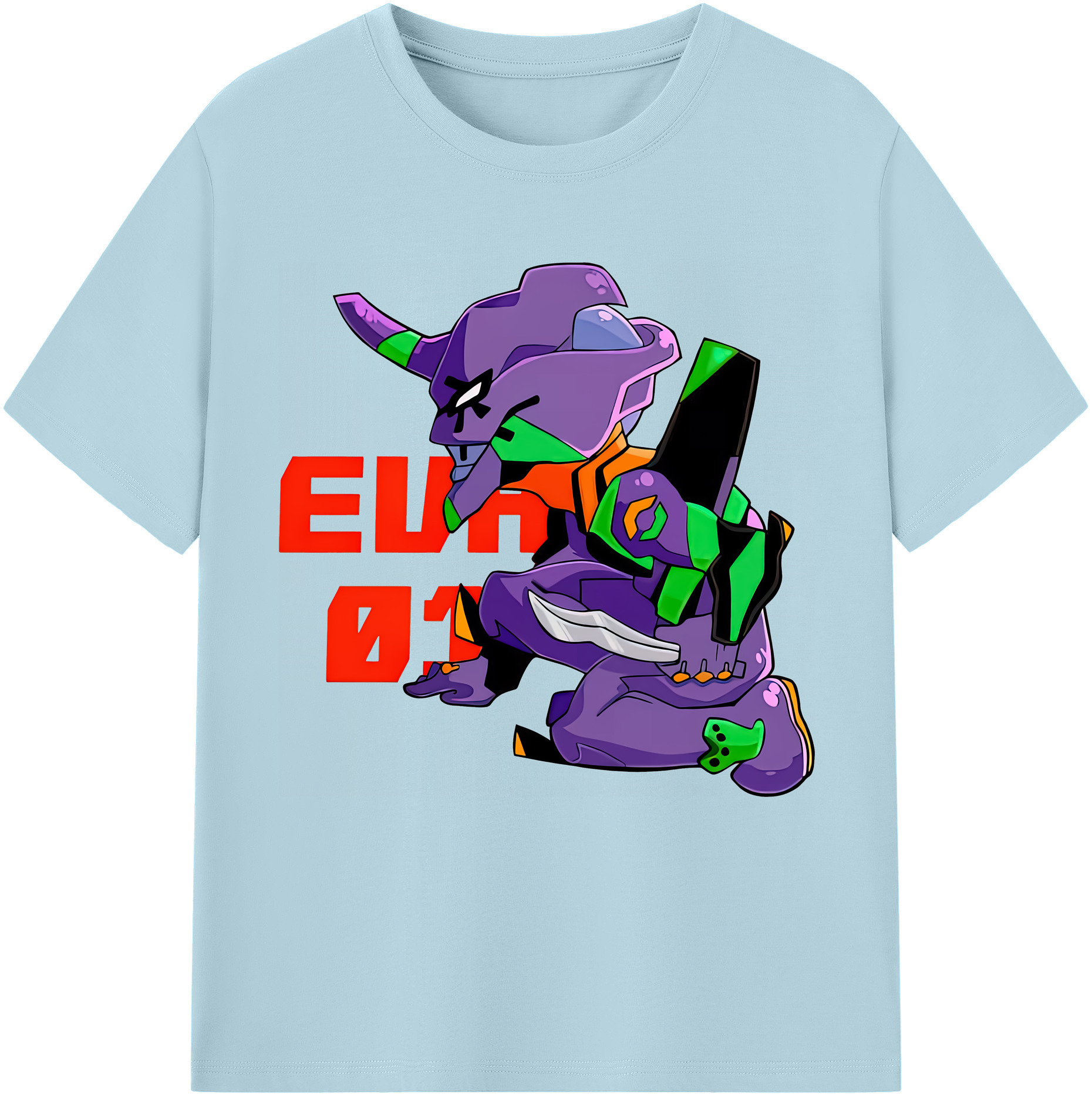 （画像用） EVA 新世紀エヴァンゲリオン 綿100％半袖Tシャツ（フロントプリント）